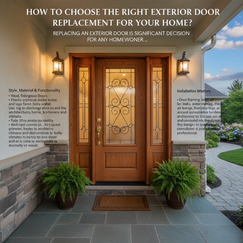 How to Choose the Right Exterior Door Replacement for Your Home?