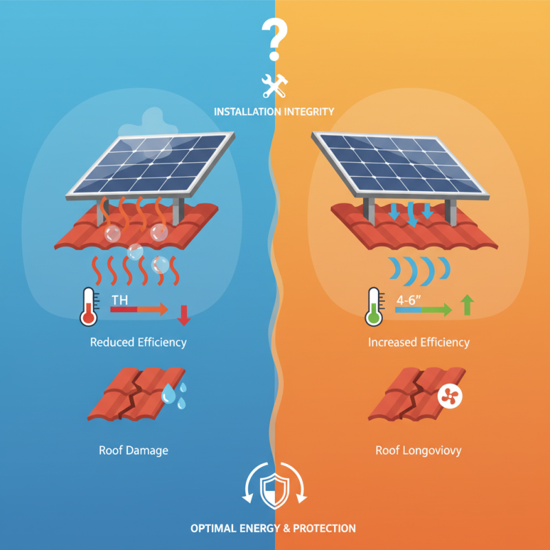Why Do Solar Panels Need a Gap from the Roof Surface?