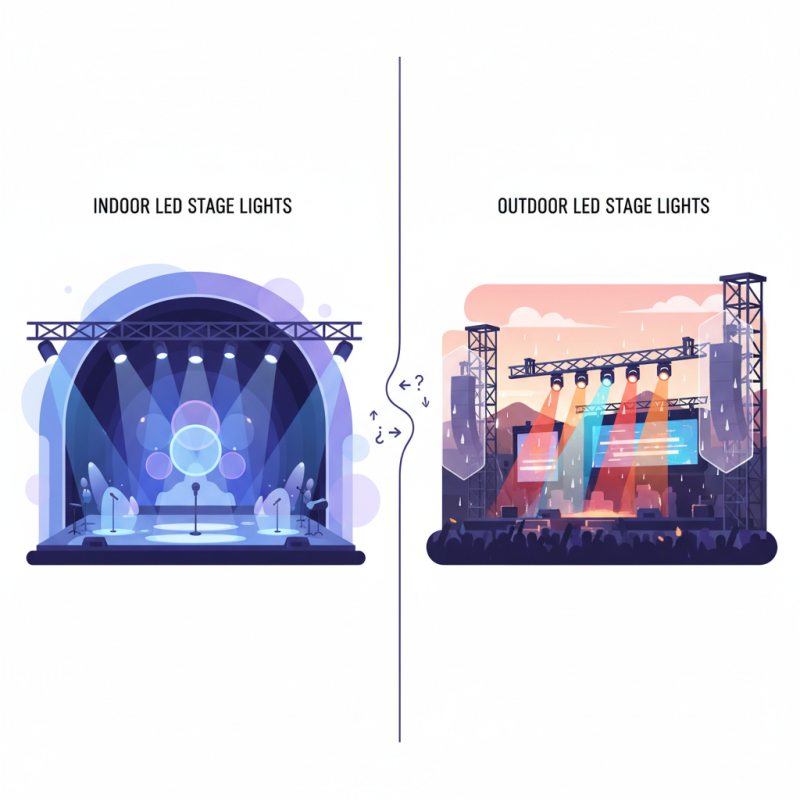 How to Choose Indoor or Outdoor LED Stage Lights for Events?