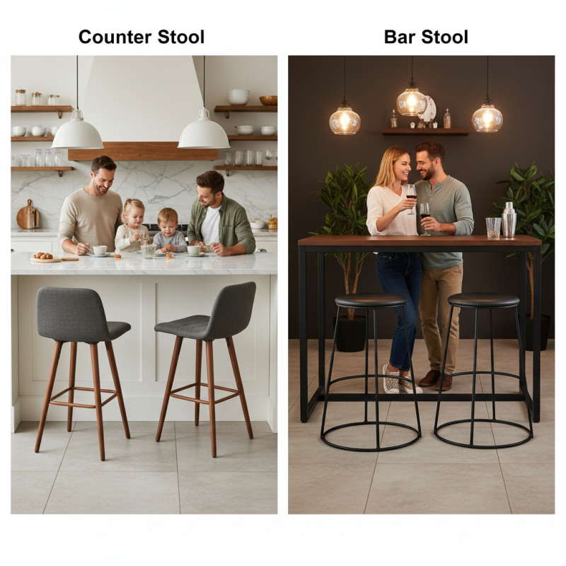Counter Stool vs Bar Stool What Are the Key Differences?