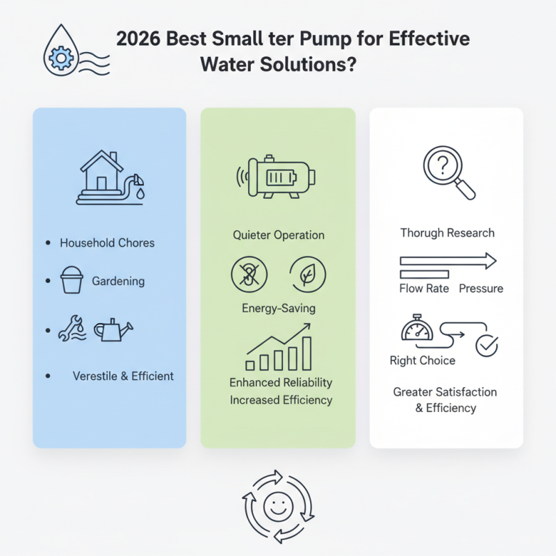 2026 Best Small Water Pump for Efficient Water Solutions?
