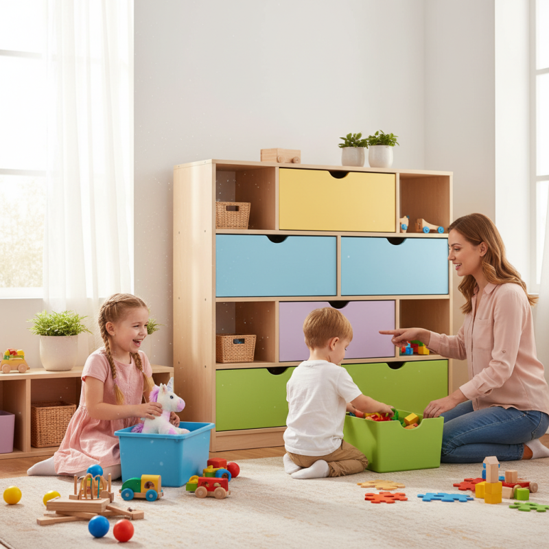 How to Teach Kids to Clean Up with Toy Storage Cabinets?