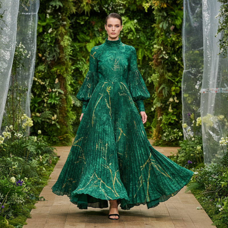 Best Green Pleated Dress Trends for Global Buyers in 2026?