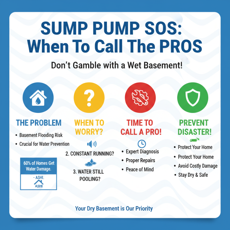 How to Solve Common Sump Pump Problems Quickly?