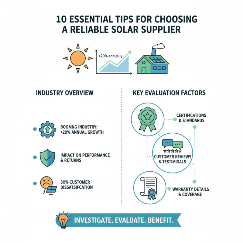 10 Essential Tips for Choosing a Reliable Solar Supplier?