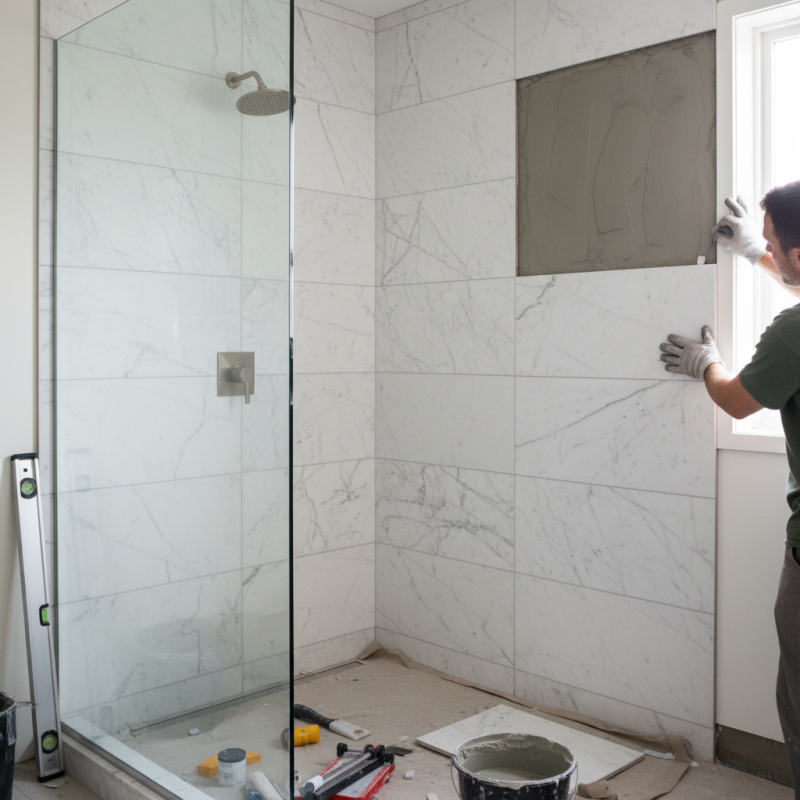 How to Install Marble Tiles on a Shower Wall Easily?