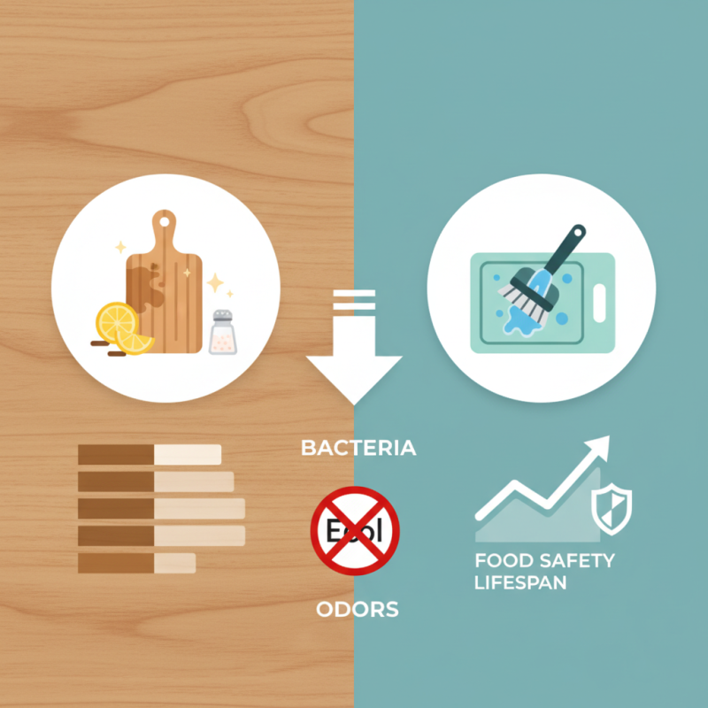 How to prevent staining and odors on cutting boards?