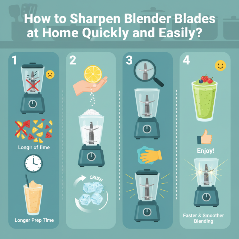 How to Sharpen Blender Blades at Home Quickly and Easily?