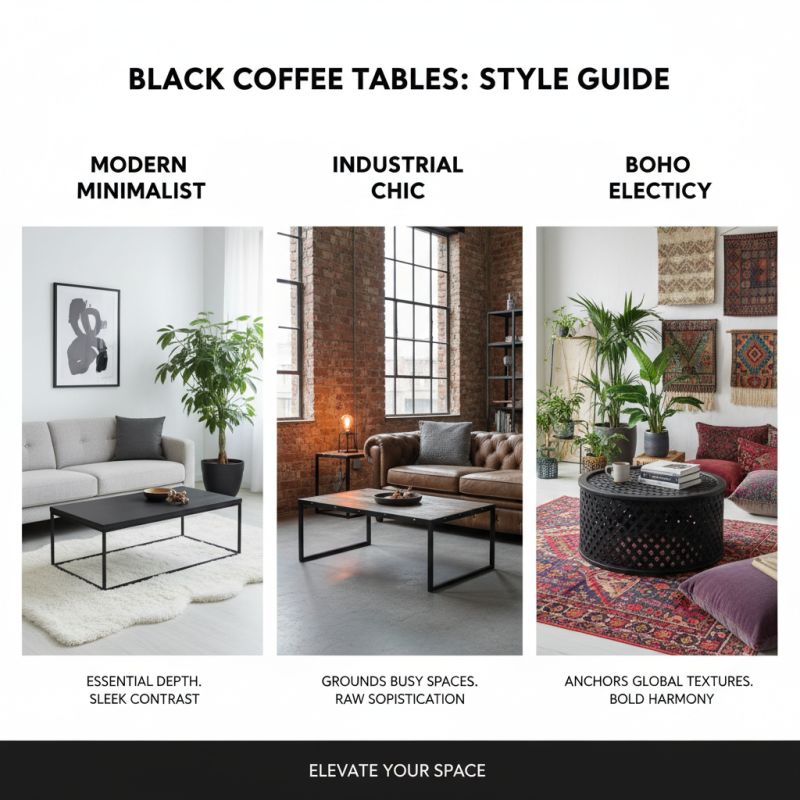China Top Coffee Table Black Designs for Modern Living Spaces?