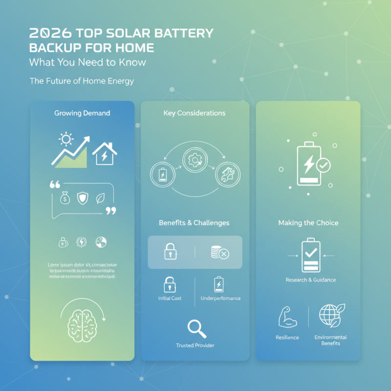 2026 Top Solar Battery Backup for Home What You Need to Know