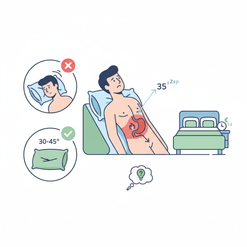 How to use a wedge pillow for acid reflux relief?