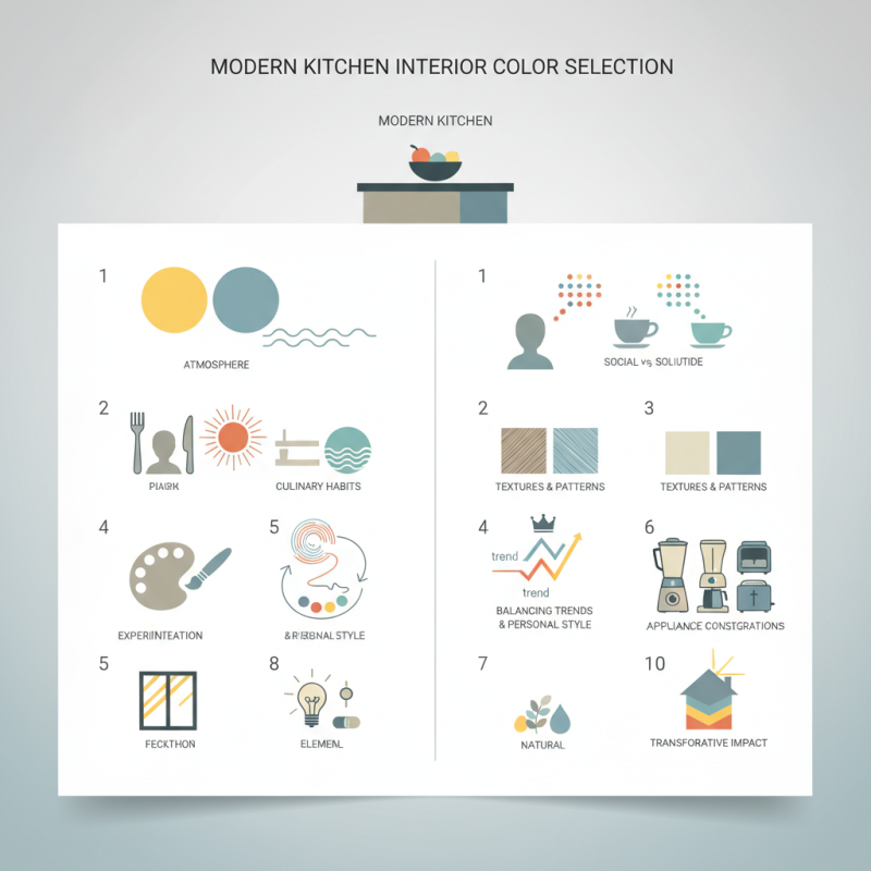 Top 10 Tips for Choosing Colors in Modern Kitchen Interiors?