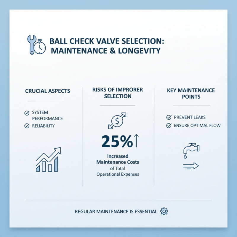 How to Choose the Right Ball Check Valve for Your Needs?