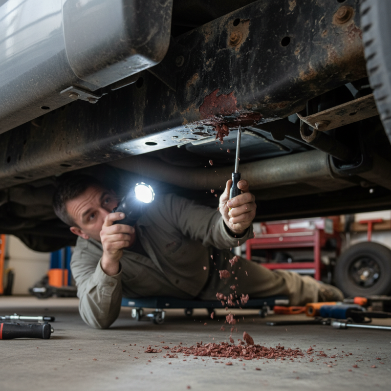 How to Identify Hidden Rust in a Used Truck Chassis?