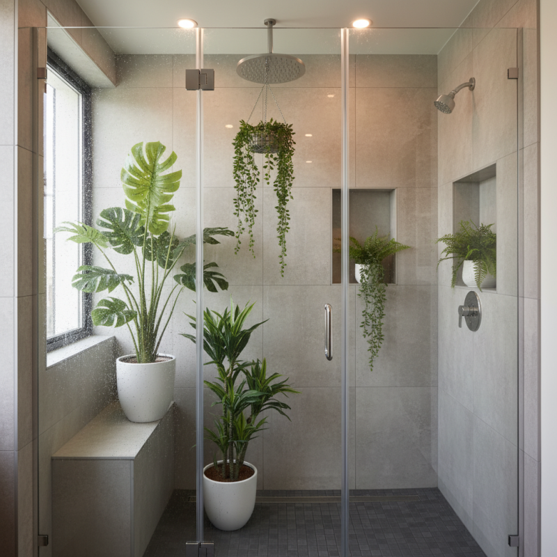 Can You Use Artificial Plants in a Real Shower Space?