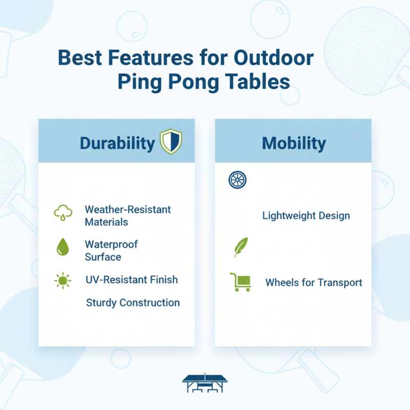 2026 Best Foldable Ping Pong Table Outdoor Options for All Players?