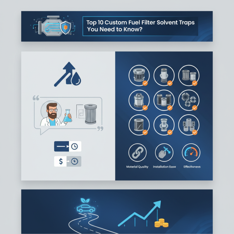 Top 10 Custom Fuel Filter Solvent Traps You Need to Know?