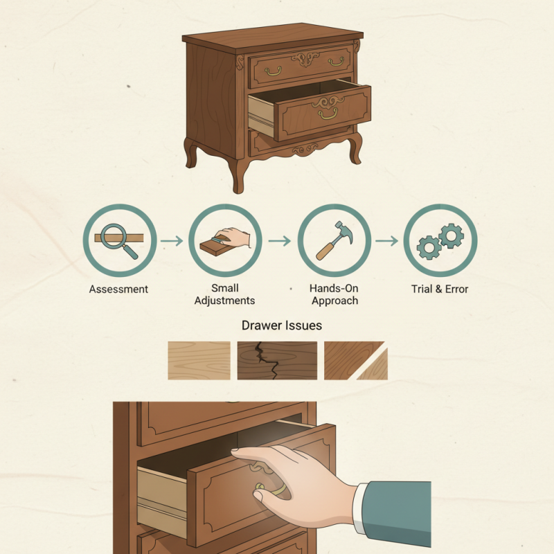 How to Fix a Sticking Wooden Drawer in an Old Dresser?