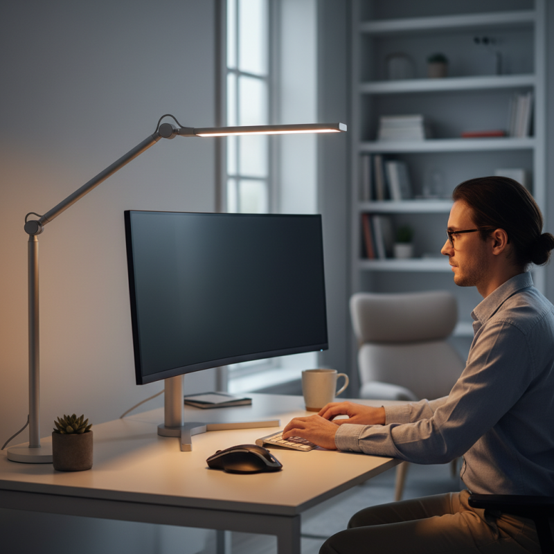 How to choose a glare free lamp for screen use?