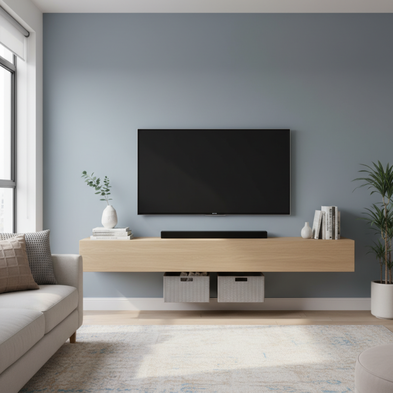 Why Floating TV Shelves Are Ideal for Small Apartments?