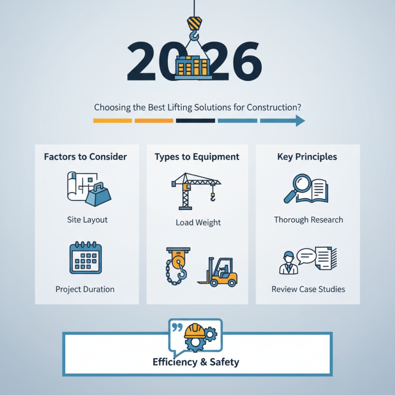 2026 How to Choose the Best Lifting Solutions for Construction?