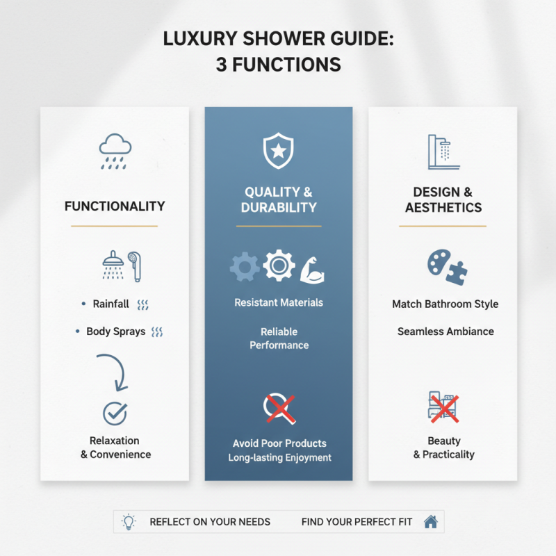 How to Choose the Best 3-Functional Luxury Shower?