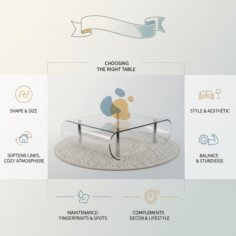 How to Choose the Best Curved Glass Coffee Tables for Your Home?