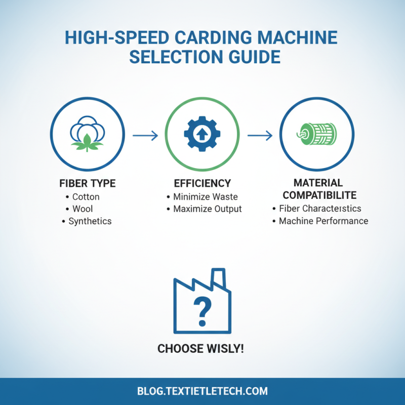 What is the Best High Speed Carding Machine for Your Needs?