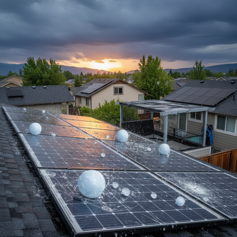 How to Safeguard Solar Panels from Hail Damage?