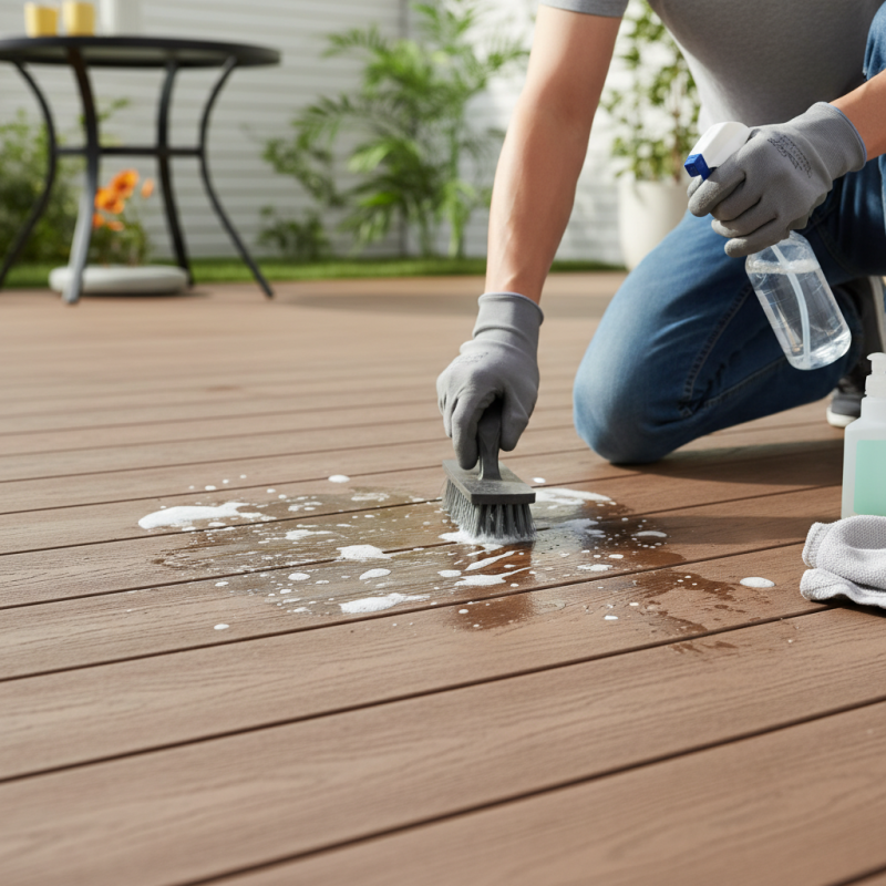 How to Remove Oil Stains from Wood Plastic Composite Efficiently?