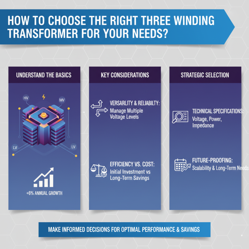 How to Choose the Right Three Winding Transformer for Your Needs?