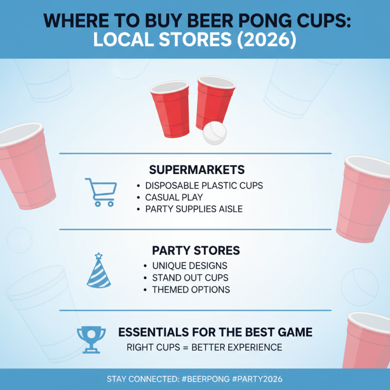 Where to Find Beer Pong Cups Near Me in 2026