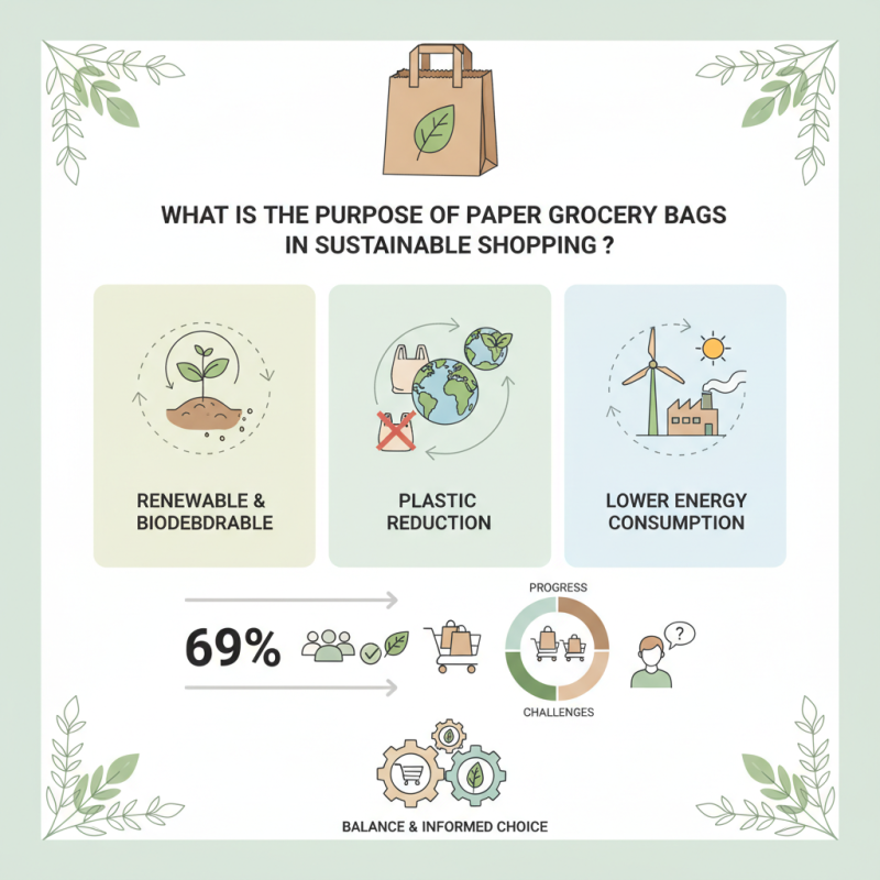 What is the Purpose of Paper Grocery Bags in Sustainable Shopping?