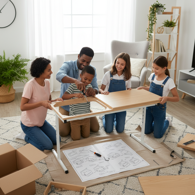 How to Assemble Double Student Desks at Home Easily?