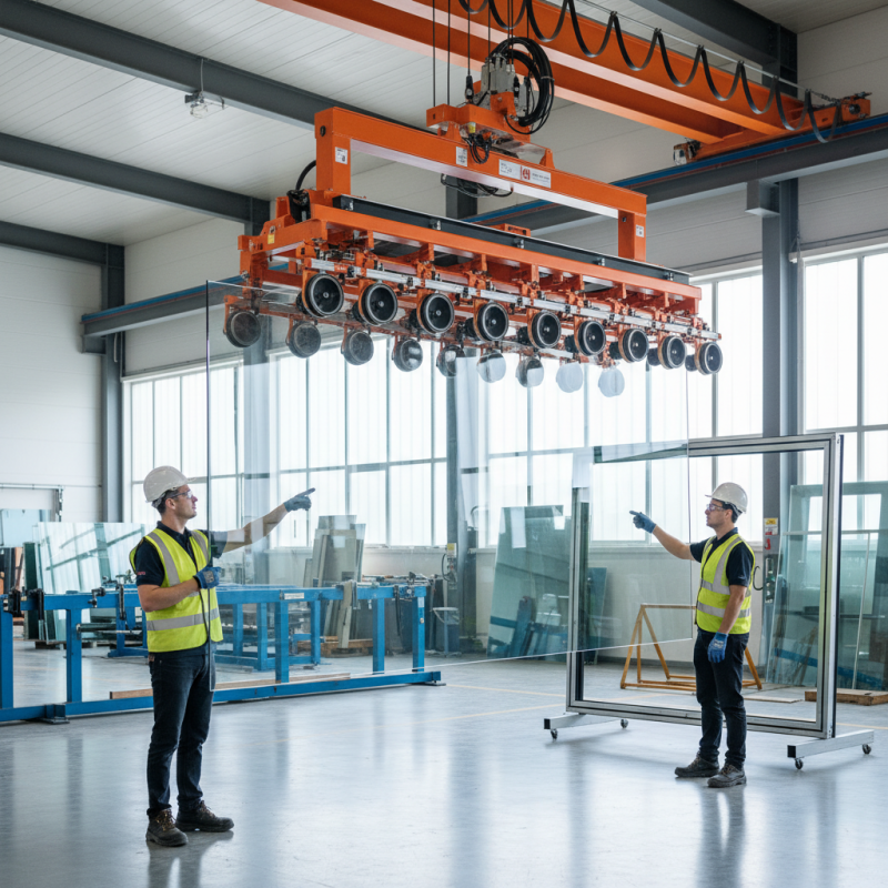 What is the advantage of vacuum lifters for glass handling?