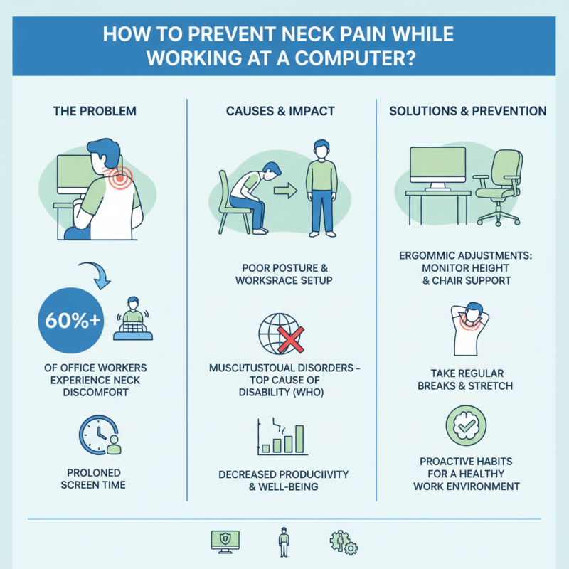 How to Prevent Neck Pain While Working at a Computer?