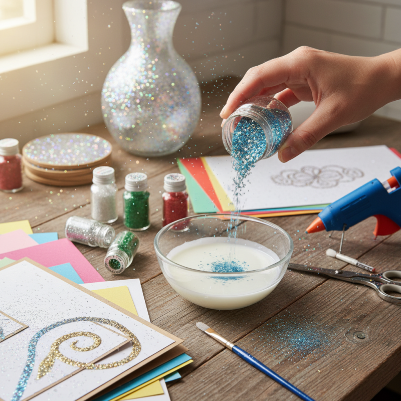 How to Effectively Use Glitter Powder in Crafts and DIY Projects?