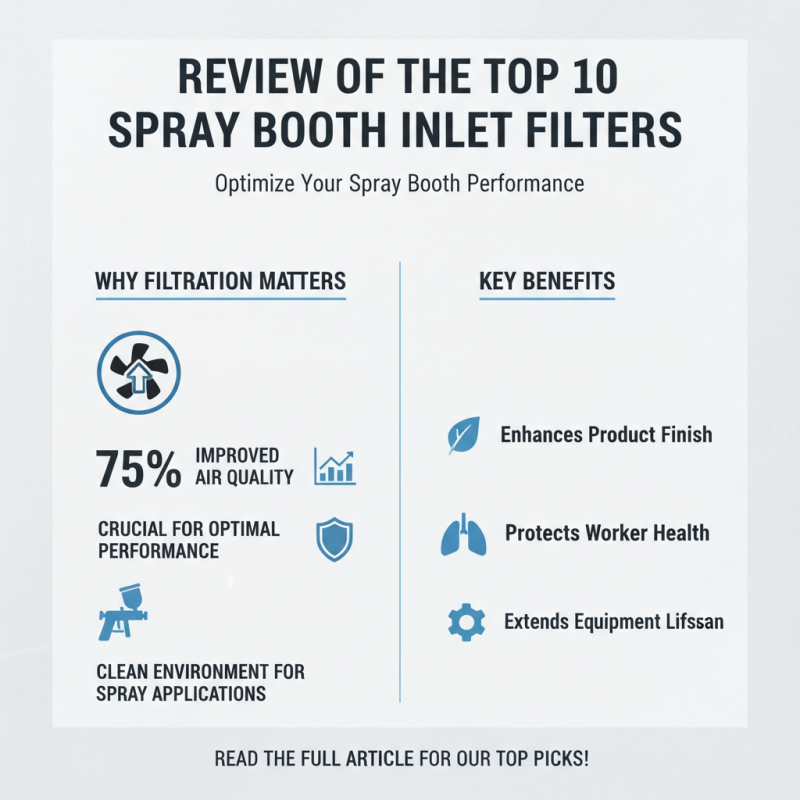 Top 10 Spray Booth Inlet Filters for Optimal Performance?