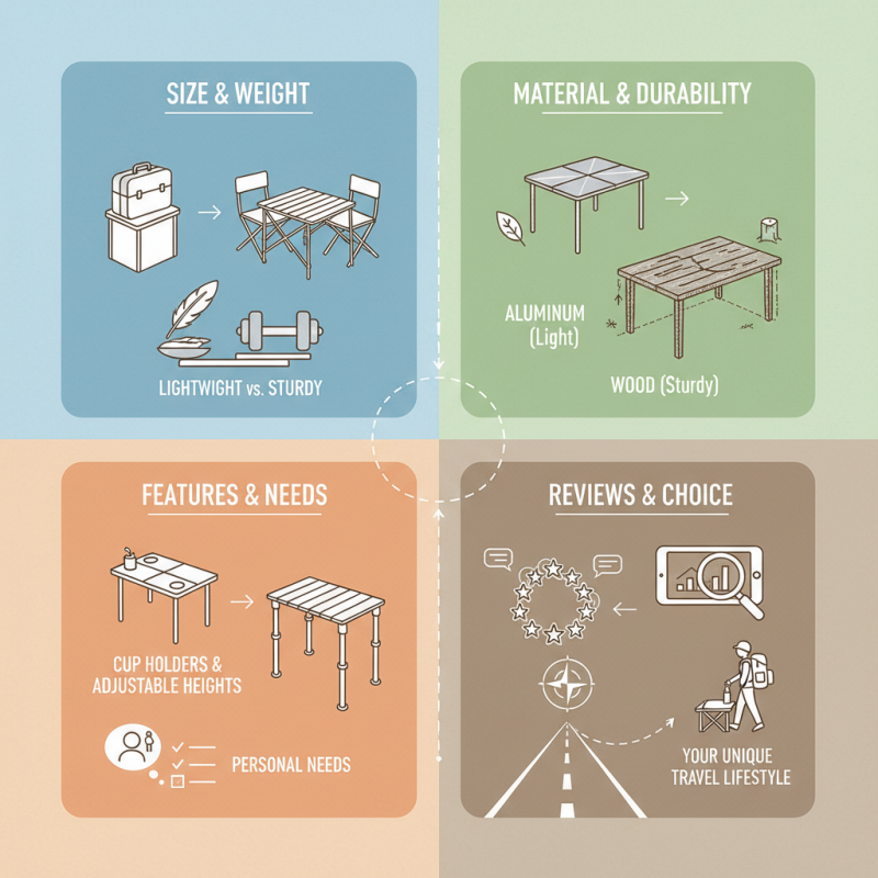 How to Choose the Best Portable Folding Travel Table for Your Needs?