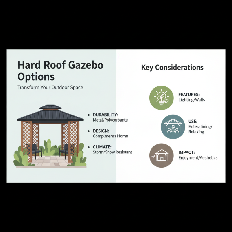 Best Hard Roof Gazebo Options for Your Outdoor Space?