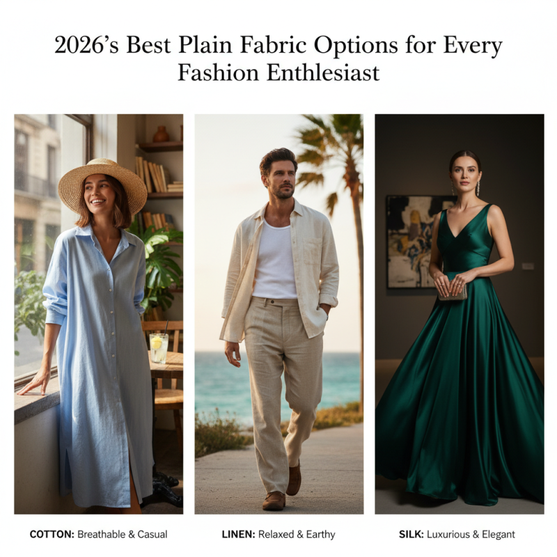 2026 Best Plain Fabric Options for Every Fashion Enthusiast?