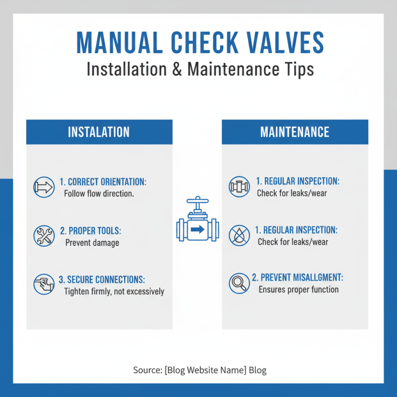 How to Choose the Right Manual Check Valve for Your Needs?