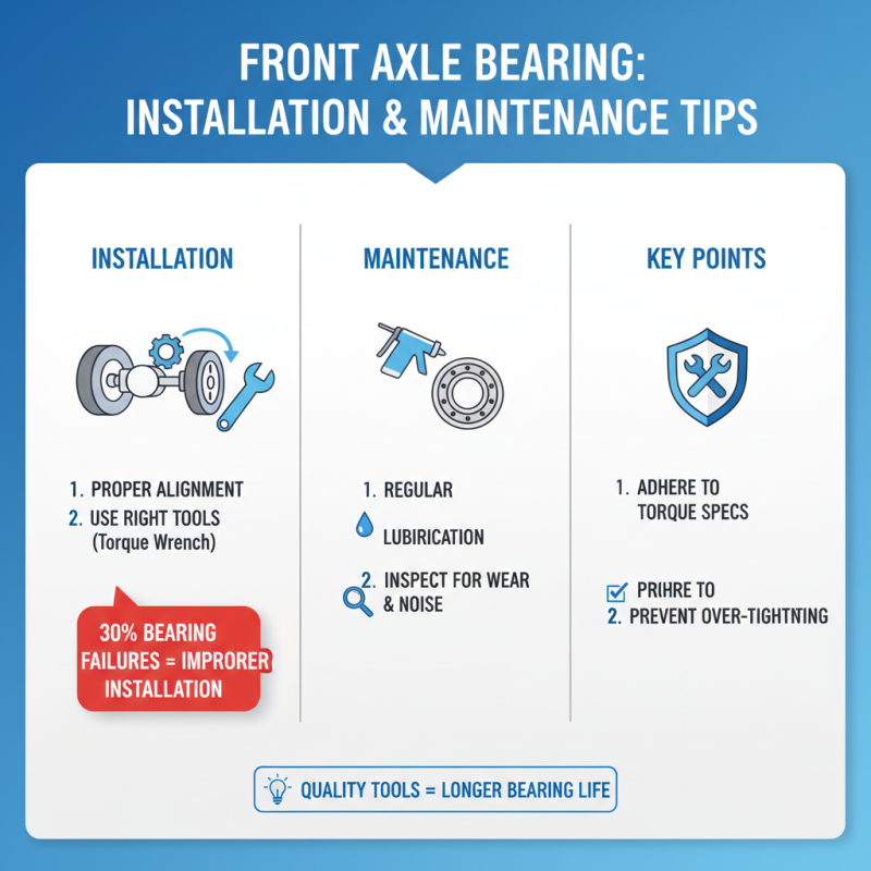 How to Choose the Right Front Axle Bearing for Your Vehicle?