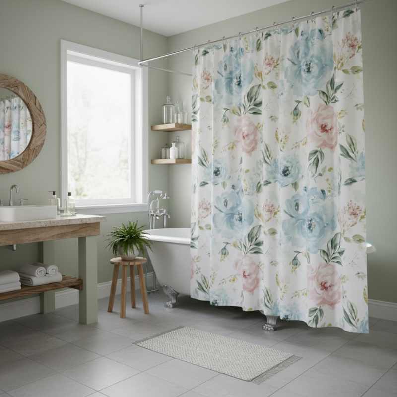 What is a Floral Shower Curtain and Why Choose One?