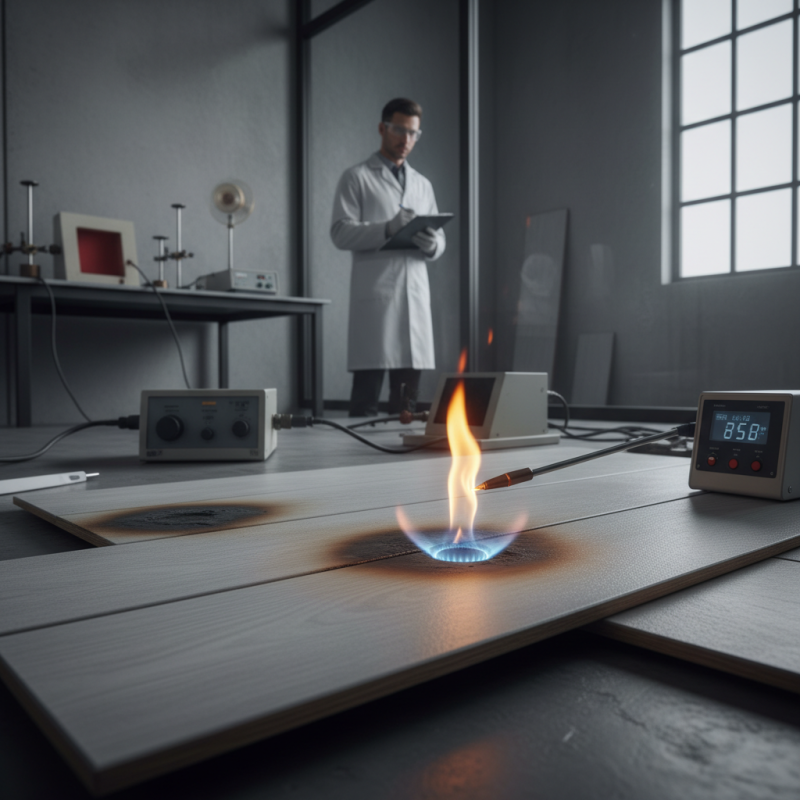 What is the fire rating of standard WPC flooring?