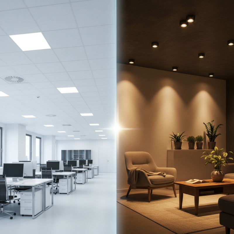 How to Choose Between LED Panel and LED Downlight?