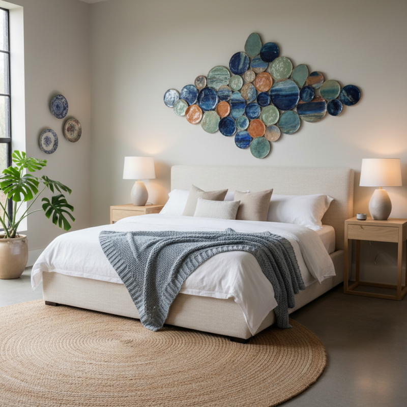 How to Use Ceramic Wall Art to Elevate Your Bedroom Decor?