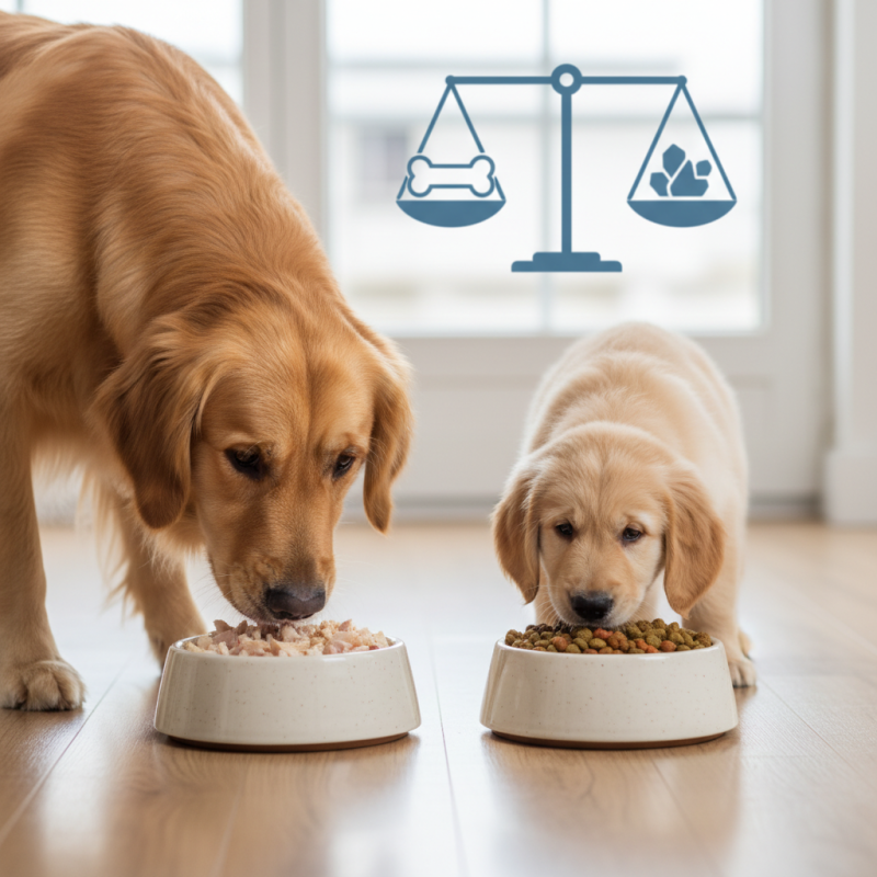 Why is the calcium to phosphorus ratio vital for dogs health?
