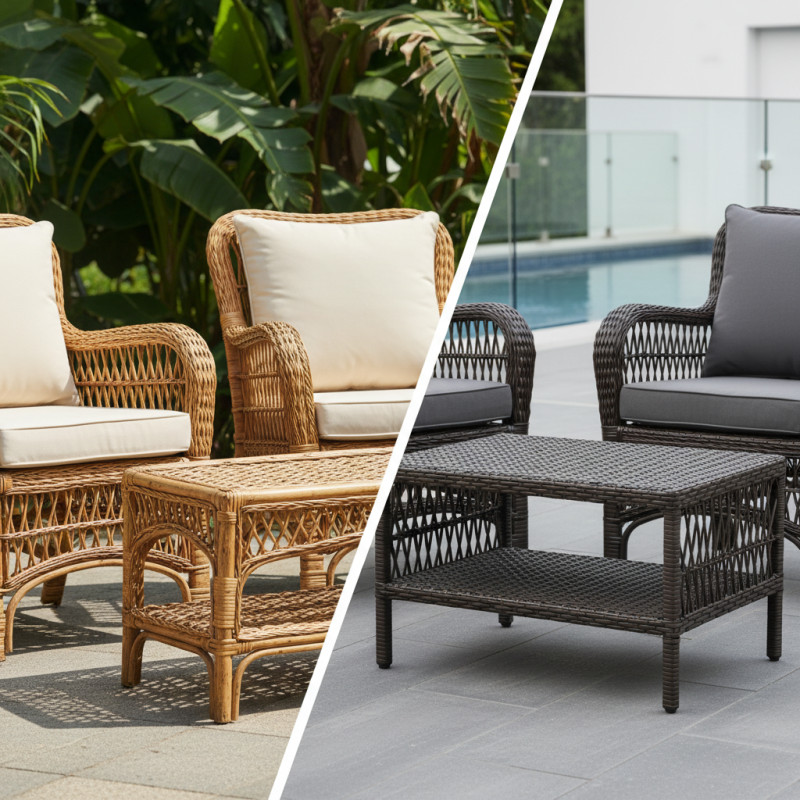 What is the Difference Between PE Rattan and Natural Rattan?