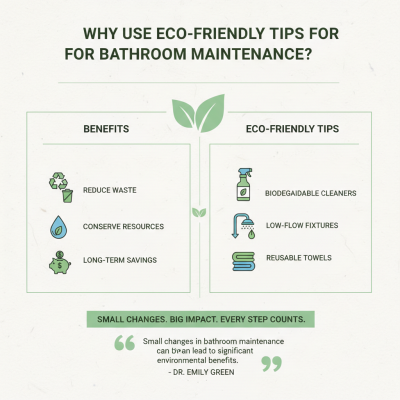 Why Use Eco-Friendly Tips for Bathroom Maintenance?